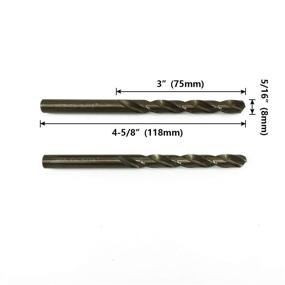 img 3 attached to SPKLINE Cobalt Jobber Length Stainless Cutting Tools for Industrial Drill Bits