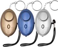 🚨 kosin personal alarm, 3 pack - 145db security alarm keychain with led lights - emergency safety alarm for women, men, children, elderly (3 pack) logo