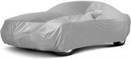 silver metallic car cover: crevelle c3 1968-1982 chevy corvette - custom fit covers logo