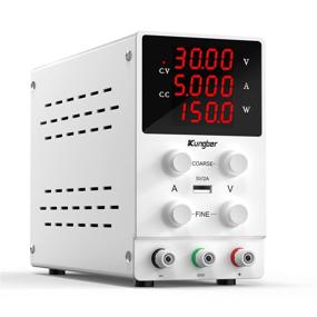 img 4 attached to 💡 Kungber Lab DC Power Supply Variable: 30V 5A Adjustable Switching Regulated Bench Power Supply with LED Display and USB Interface - Coarse/Fine Adjustment & Alligator Leads Included