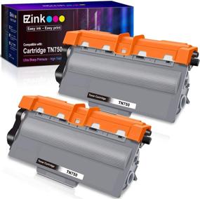 img 4 attached to Картридж с тонером EZ Ink (TM) с высоким ресурсом совместим с Brother TN750 TN-750 TN720 TN-720 - Идеально подходит для HL-5450DN HL-5470DW HL-6180DW MFC-8710DW MFC-8910DW MFC-8950DW (2 шт., черный)