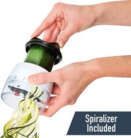 img 2 attached to Fullstar All-in-One Vegetable Chopper, Mandoline Slicer, and Cheese Grater with Multi-Blade French Fry Cutter and Veggie Dicer - Includes Bonus Handheld Spiralizer and Kitchen Gadgets