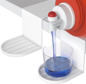 img 4 attached to 🧺 2 Pack Laundry Soap Station Organizer - Sturdy Detergent Cup Holder with Drip Catcher - Prevent Mess and Keep Room Tidy - Slides Under Tub - Laundry Detergent Gadget for Mess-Free Laundry