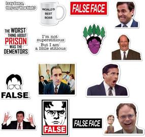 img 1 attached to 🖥️ The Office Stickers Pack - Set of 50 Laptop Stickers | Funny Stickers for Laptops, Computers, Hydro Flasks | The Office-A Sticker Collection