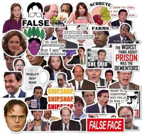 img 4 attached to 🖥️ The Office Stickers Pack - Set of 50 Laptop Stickers | Funny Stickers for Laptops, Computers, Hydro Flasks | The Office-A Sticker Collection