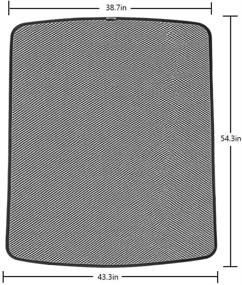 img 3 attached to 🌞 BMZX Model Y Sunroof Shade: Foldable, Heat-Isolating Sunshade for Tesla Model Y 2020-2021