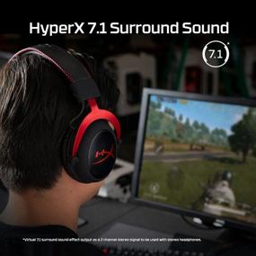 img 3 attached to 🎧 Наушники HyperX Cloud II Gaming: Погрузитесь в обволакивающий звук 7.1 Surround Sound, комфорт с памятью формы и универсальная совместимость - Откройте для себя Красную версию!