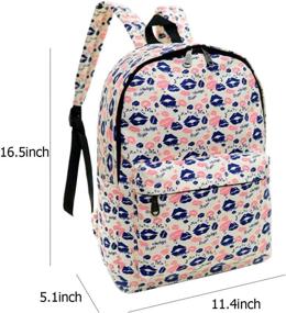 img 3 attached to Durable Canvas Backpack: Ideal Daypack for Students and Children