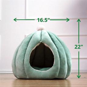 img 3 attached to 🌵 Cactus Pet Condo for Cats, Puppies, and Small Dogs - Super Plush, Self-Warming Material for Ultimate Comfort - Machine Washable, Fun Design, Private Cat Cave and Dog House