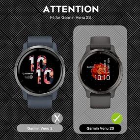 img 1 attached to 📱 Защитная пленка Orzero Soft TPU (6 штук) для Garmin Venu 2S - 0.2 мм прозрачная PET-пленка, антицарапин и без пузырей, пожизненная замена.