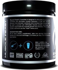 img 2 attached to Усилить рост мышечной массы с помощью Muscle Feast Vegan L-Leucine: 200 г (7 унций)