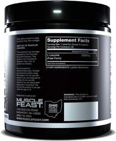 img 3 attached to Усилить рост мышечной массы с помощью Muscle Feast Vegan L-Leucine: 200 г (7 унций)