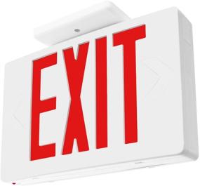 img 3 attached to LFI Lights LEDRBB - UL Certified Hardwired Red LED Exit Emergency Sign Light with Battery Backup