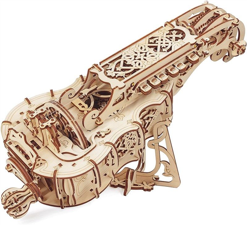 ugears hurdy gurdy puzzle wooden musical 로고