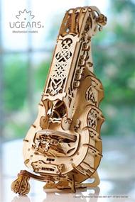 img 2 attached to 🎵 Enhance Your Creativity and Musical Skills with UGears Hurdy Gurdy Puzzle Wooden Musical