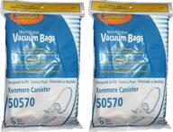 🧺 envirocare replacement micro filtration vacuum cleaner dust bags - perfect fit for kenmore ultra care 50570 canister vacuum cleaners (16 bags) логотип