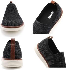 img 3 attached to 👞 Stylish and Comfortable BayQ Knit Loafers: Lightweight Men's Slip-On Driving Shoes