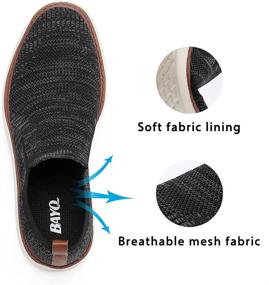img 1 attached to 👞 Stylish and Comfortable BayQ Knit Loafers: Lightweight Men's Slip-On Driving Shoes