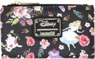 🌺 loungefly x alice in wonderland: stylish floral print wallet for character enthusiasts logo