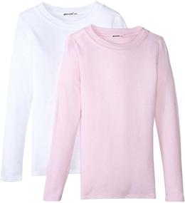 img 1 attached to LAmade Girls Thermal Black Silvermist Girls' Clothing in Tops, Tees & Blouses