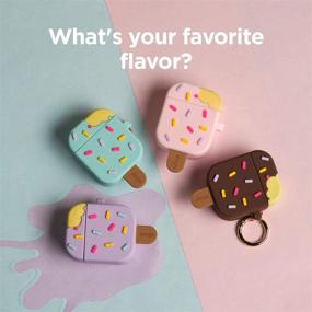 img 2 attached to Чехол для наушников AirPods elago Ice Cream: Милый дизайн мятного цвета с брелоком для девочек, мальчиков - ударопрочный защитный чехол для Apple AirPods 1 и 2 [Зарегистрирован патент США]