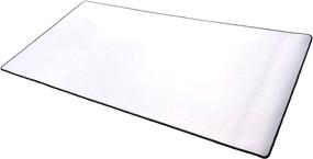 img 3 attached to 🖱️ Extended Plus Size Gaming Mouse Pad - Ultimate Grip and Durability - Extra Large Desk Mat for Seamless Gaming Experience - 36" x 18" x 0.16" - All White/No Logo