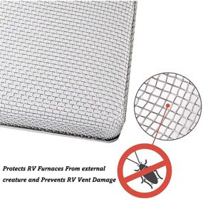 img 2 attached to RV Flying Insect Screen: Protect Your RV Furnaces and Water Heater from Insects with Stainless Steel Mesh and Installation Tool