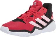 👟 adidas unisex harden stepback sneaker: high-performance athletic shoes for girls logo