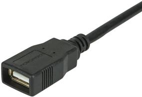 img 2 attached to 🔌 Кабель продления Monoprice 15 футов USB 2.0 A Male to A Female - 28/24AWG, разъем с покрытием из золота, черного цвета