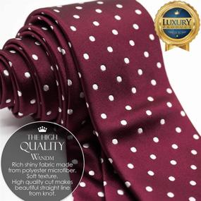 img 4 attached to WANDM Skinny Business Necktie Washable Men's Accessories