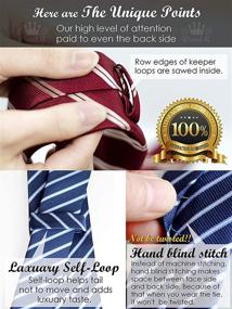 img 2 attached to WANDM Skinny Business Necktie Washable Men's Accessories