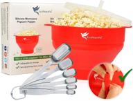 🌽 get eco-friendly with ecopeaceful microwave popcorn maker & 6 stainless steel measuring spoons - bpa-free, phthalate-free, vegan-friendly! логотип