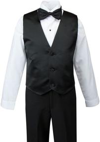 img 2 attached to 👔 Spring Notion Boys' Tuxedo Handkerchief: Black and Yellow Suits, Clothing, Sport Coats