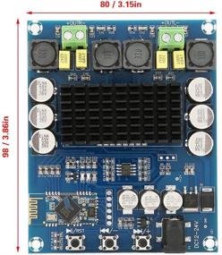 img 3 attached to 🔊 120W+120W Dual Channel Power Amplifier Bluetooth Audio Power Amplifier Board - TPA3116D2