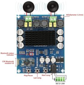 img 2 attached to 🔊 120W+120W Dual Channel Power Amplifier Bluetooth Audio Power Amplifier Board - TPA3116D2