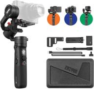 zhiyun crane m2 official - handheld 3-axis gimbal stabilizer for mirrorless camera, gopro, and smartphone with grip tripod logo