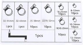 img 1 attached to Ассортимент регулируемых застежек Creative Idea из нержавеющей стали