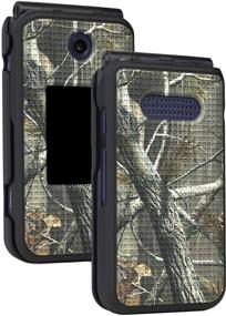 img 4 attached to 📱 Cingular Flip 4 and Cricket Debut Case - Real Woods Camo Protective Cover for U102AC and U102AA Flip Phones