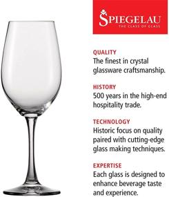 img 3 attached to 🍷 Spiegelau Wine Lovers White Wine Glasses, Set of 4, Lead-Free Crystal, Classic Stemmed, Dishwasher Safe, European-Made, Professional Quality, White Wine Glass Gift Set, 13.4 oz