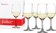 🍷 spiegelau wine lovers white wine glasses, set of 4, lead-free crystal, classic stemmed, dishwasher safe, european-made, professional quality, white wine glass gift set, 13.4 oz логотип