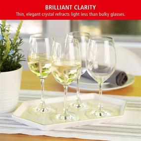 img 2 attached to 🍷 Spiegelau Wine Lovers White Wine Glasses, Set of 4, Lead-Free Crystal, Classic Stemmed, Dishwasher Safe, European-Made, Professional Quality, White Wine Glass Gift Set, 13.4 oz