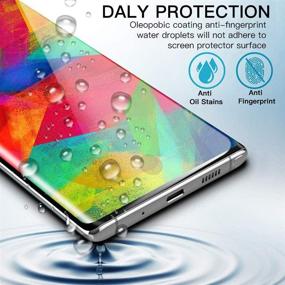 img 2 attached to [2+1 Bundle] Galaxy Note 20 Screen Protector and Camera Lens Screen Protector for Samsung Galaxy Note 20/Note 20 5G, Ultrasonic Fingerprint Compatible, HD Clear, Bubble-Free, Glass Protector for Galaxy Note 20