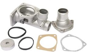 img 2 attached to URO Parts AJ82217KIT-PRM: Durable Aluminum T-Stat Housing and Cover Kit - Enhance Your Engine's Performance