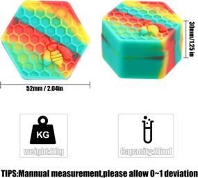 img 3 attached to Силиконовый контейнер Hexagon Honeybee Essential