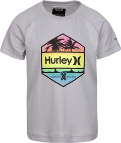 img 1 attached to 👕 Hurley Boys' Swimwear: Rash Guard Shirt for Boys