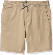 volcom frickin elastic waist x large boys' clothing in shorts logo
