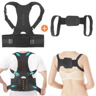 🩺 orandesigne magnetic back brace posture corrector - adjustable support for improved posture and lumbar comfort - scoliosis back humpback correction belt with 2 straps логотип