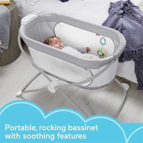 img 2 attached to 👶 Качающаяся люлька Fisher-Price Soothing View Vibe - Переносная детская колыбель для младенцев: складной дизайн