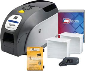 img 4 attached to Улучшенный принтер двусторонних ID-карт Zebra ZXP Series 3 и расширенный набор расходных материалов с программным обеспечением Bodno Silver Edition для создания ID-карт