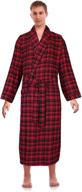 robes king classical sleepwear: premium flannel men's clothing essential логотип